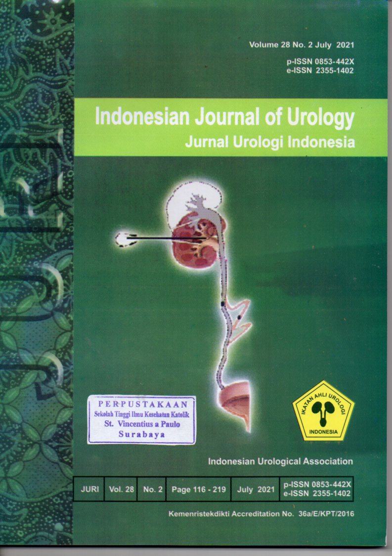 Indonesian Journal of Urology Jurnal Urologi Indonesia : Predictive Value of Serum Prostate Specific Antigen inDetecting Bone Metastasis In Prostate Cancer. Vol. 28, No.2, July 2021