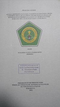 Image of Praktika Senior Asuhan Keperawatan pada Tn.B dengan Diagnosa Medis Cerebrovascular Accident Infark dengan Masalah Keperawatan Prioritas Gangguan Mobilitas Fisik di Ruang Melati  Rumah Sakit X Surabaya